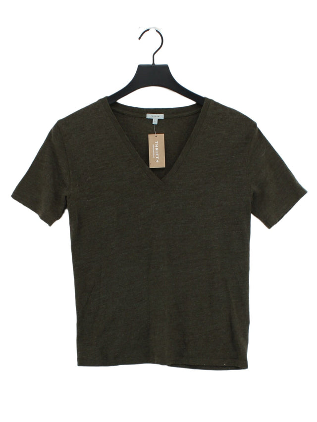 Jigsaw Men's T-Shirt S Green Lyocell Modal with Wool