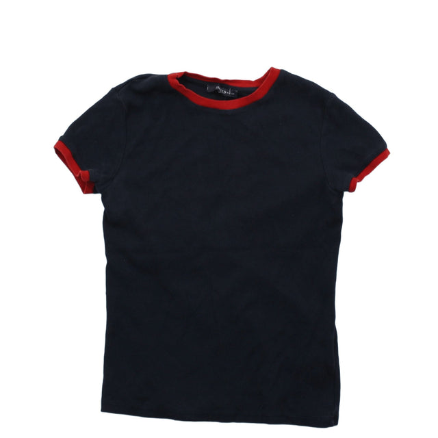 Limited Women's Top UK 8 Black Cotton with Other