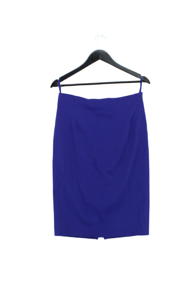 Kaliko Women's Midi Skirt UK 12 Blue Viscose with Other
