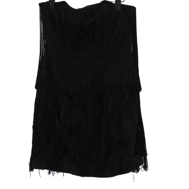 New Spotlight Women's Mini Dress UK 10 Black Viscose with Other