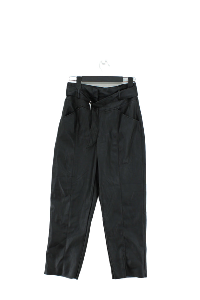 H&M Women's Trousers UK 10 Black 100% Polyester