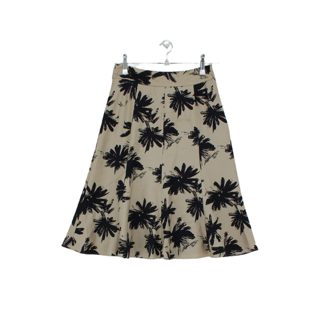 Precis Petite Women's Midi Skirt UK 10 Tan 100% Cotton