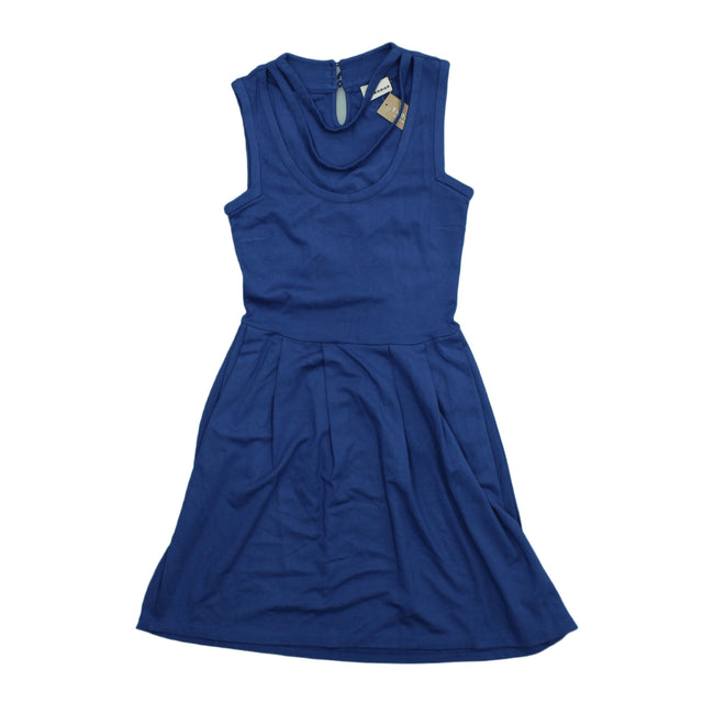 Rodier Women's Mini Dress XS Blue Viscose with Other