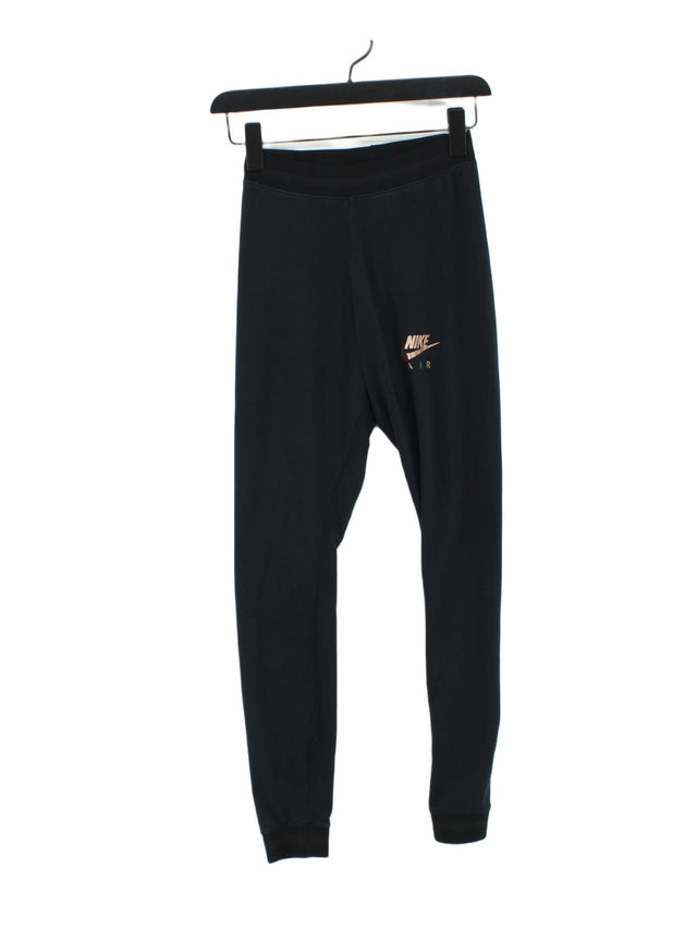 Nike Women's Leggings S Black Cotton with Elastane, Nylon, Polyester