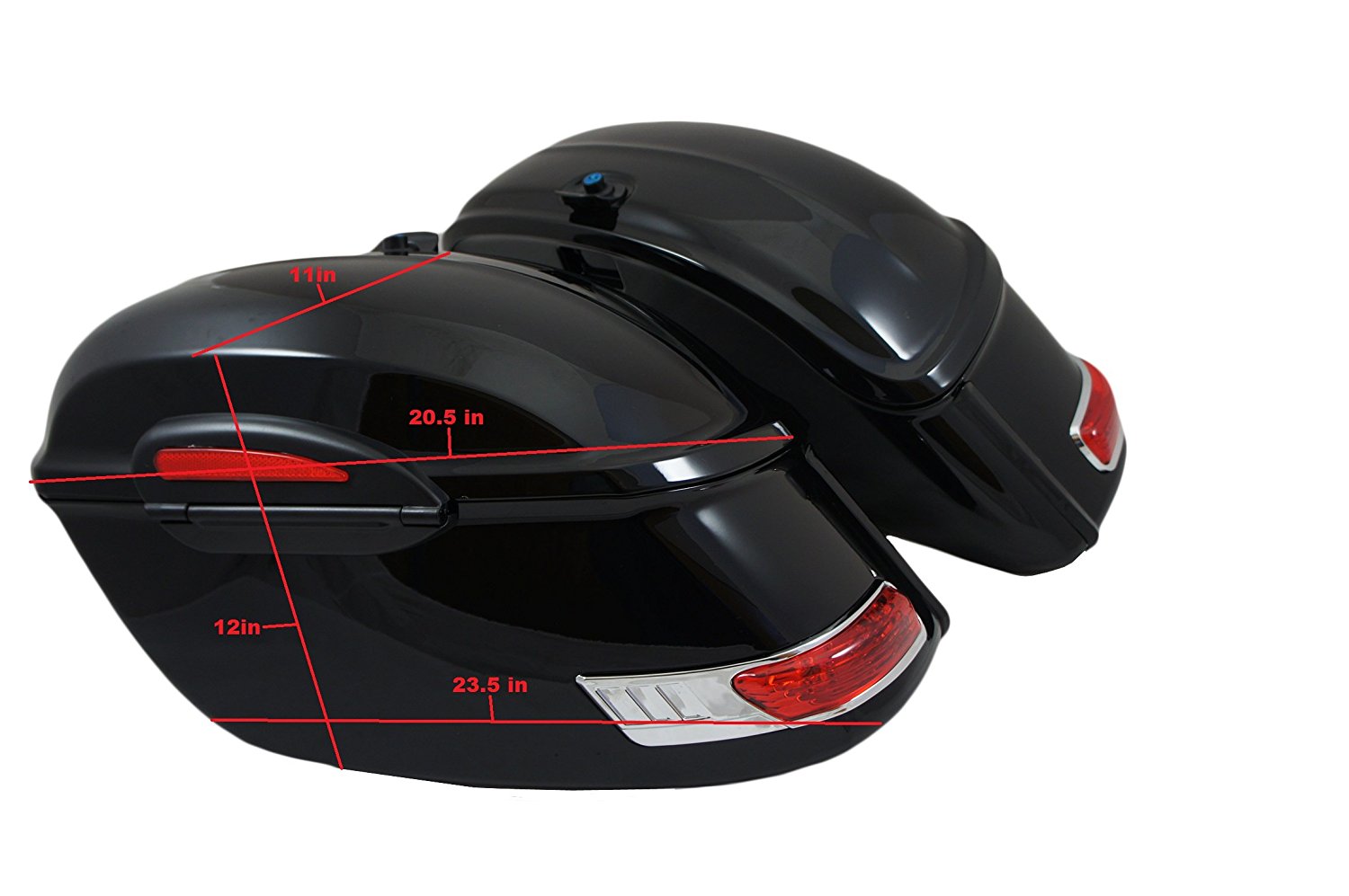 Universal RS Hard Saddlebags - Gloss Black – Mutazu Inc.