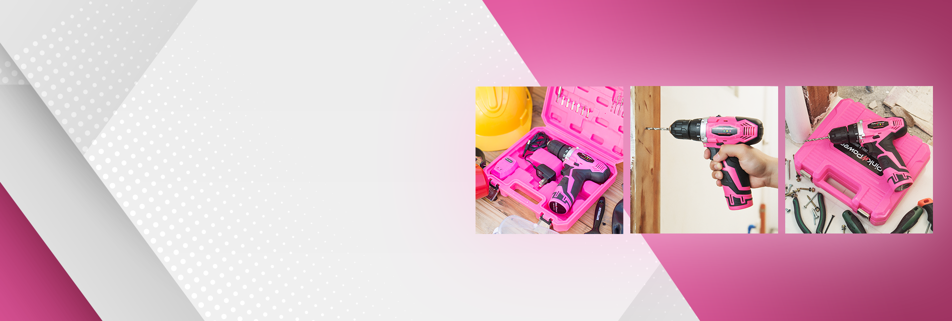 Pink Power PP121LI 12V Cordless Drill & Driver Tool Kit for Women- Case, Lithium