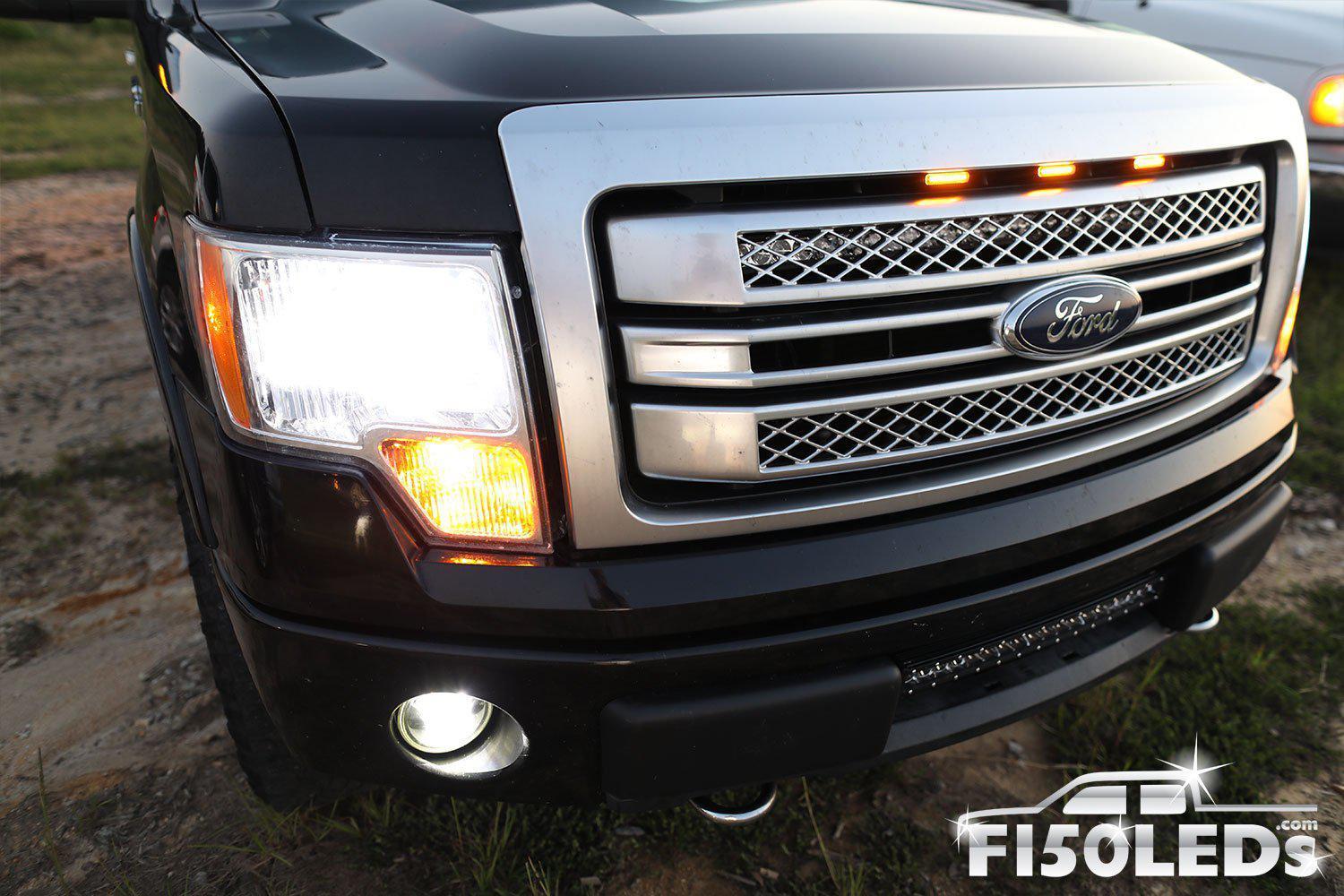 2009 - 2014 F150 Raptor Style Extreme Amber LED Grill Kit ...