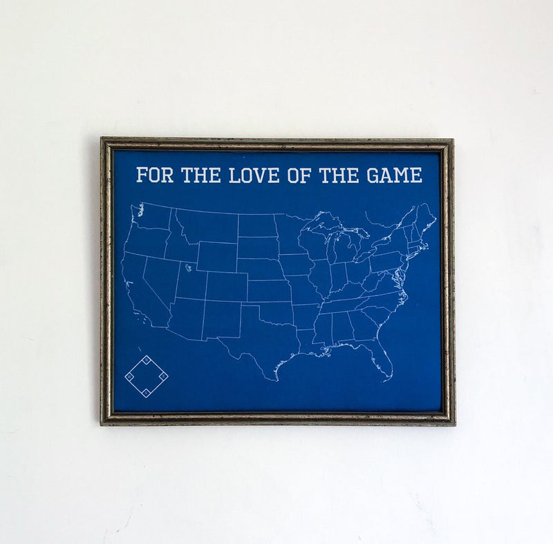 Baseball Stadium Photo Map Framed Ballpark Photo Map major  Etsy