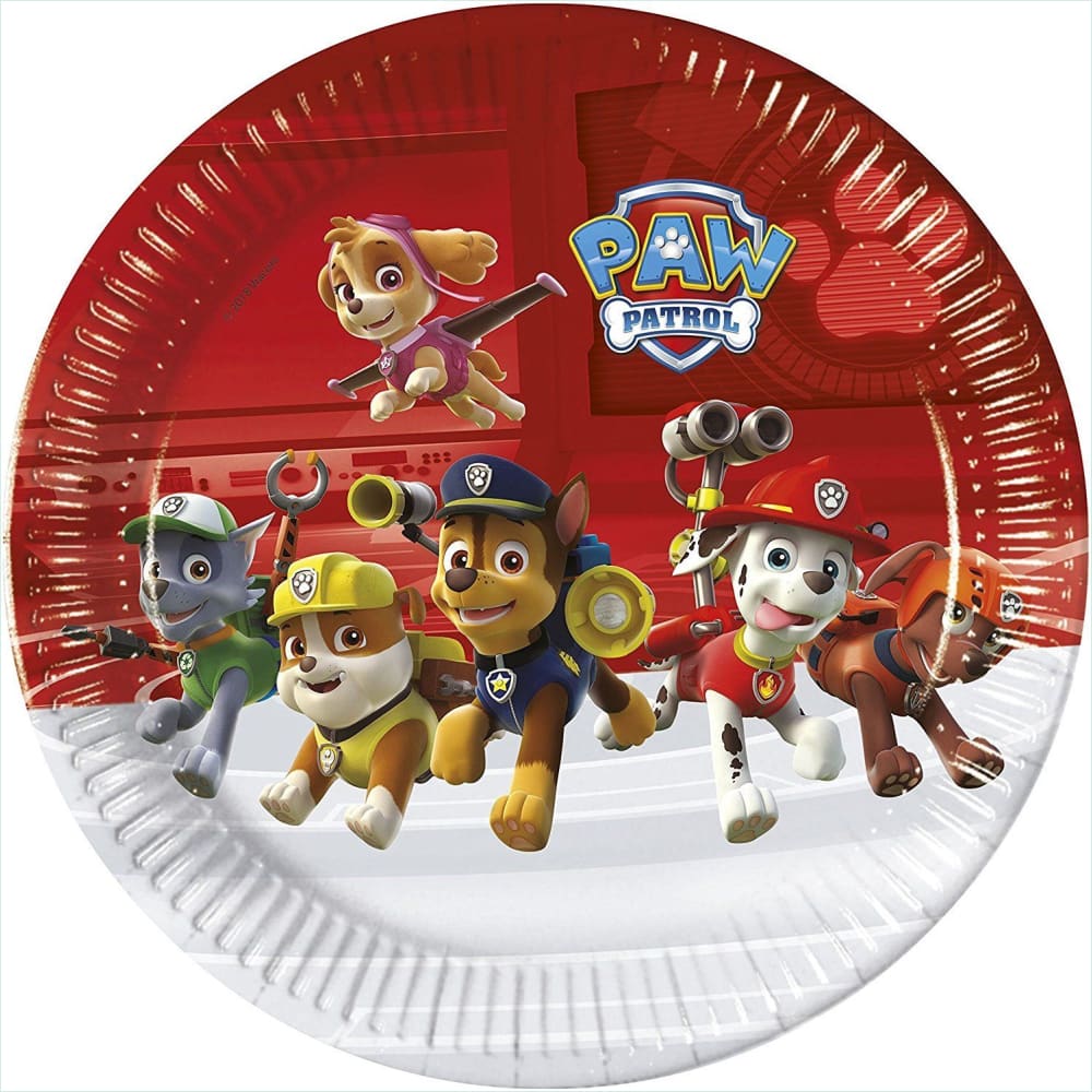 Paw Patrol party supplies 8 Luncheon Plates 9