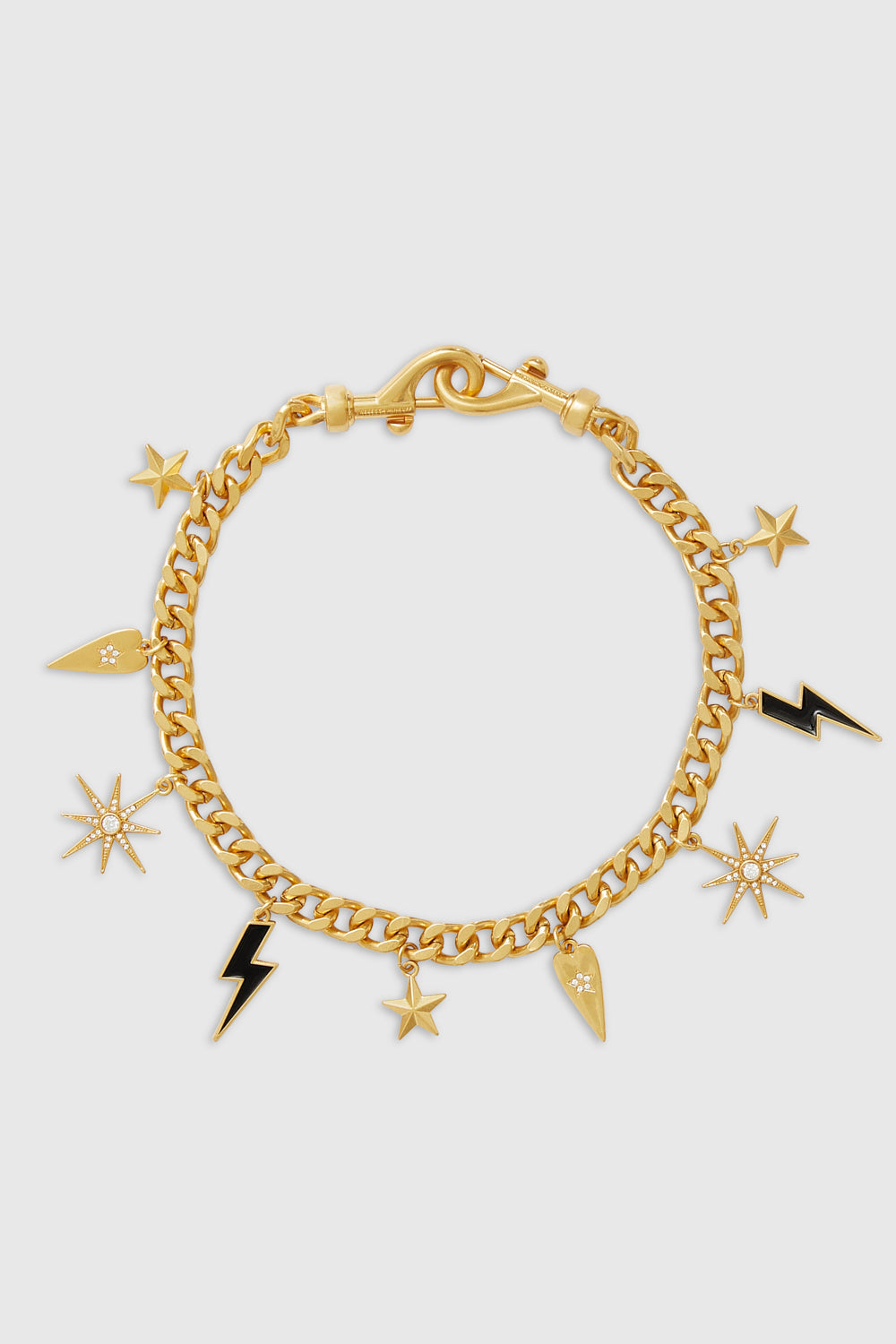 Shop Rebecca Minkoff Celestial Charm Necklace In Gold