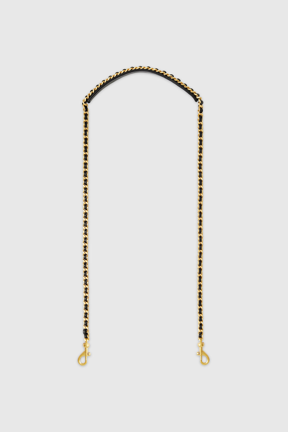 Shop Rebecca Minkoff Whip Chain Strap With Shoulder Pad In Black