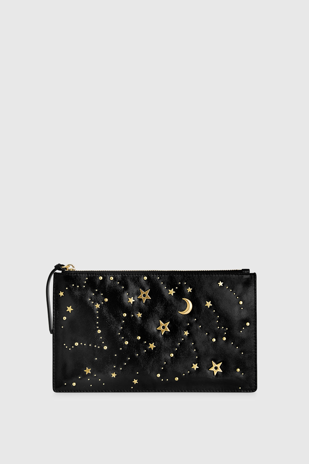 Shop Rebecca Minkoff Large Celestial Studded Pouch In Black
