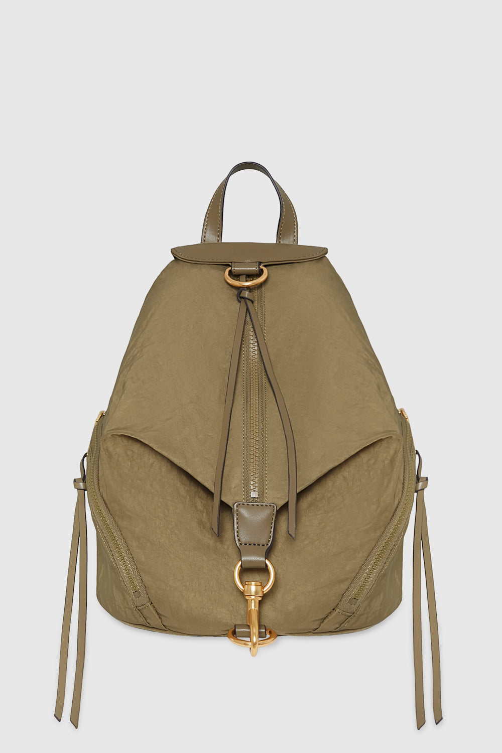 Shop Rebecca Minkoff Julian Washed Nylon Backpack Bag In Brown