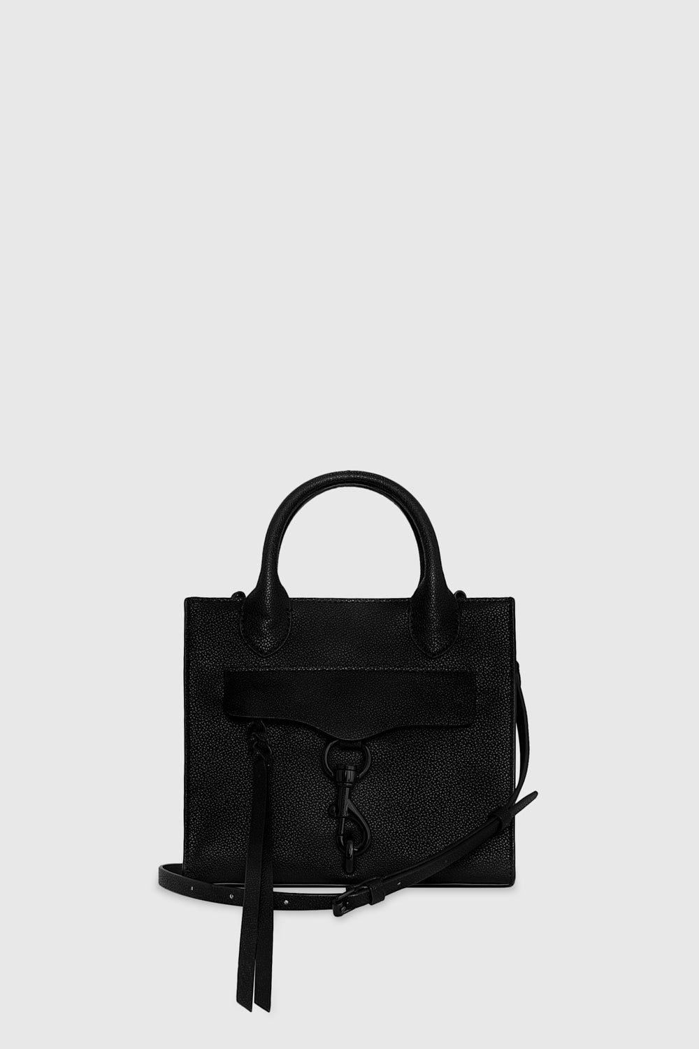 Shop Rebecca Minkoff Megan Mini Tote Bag In Black