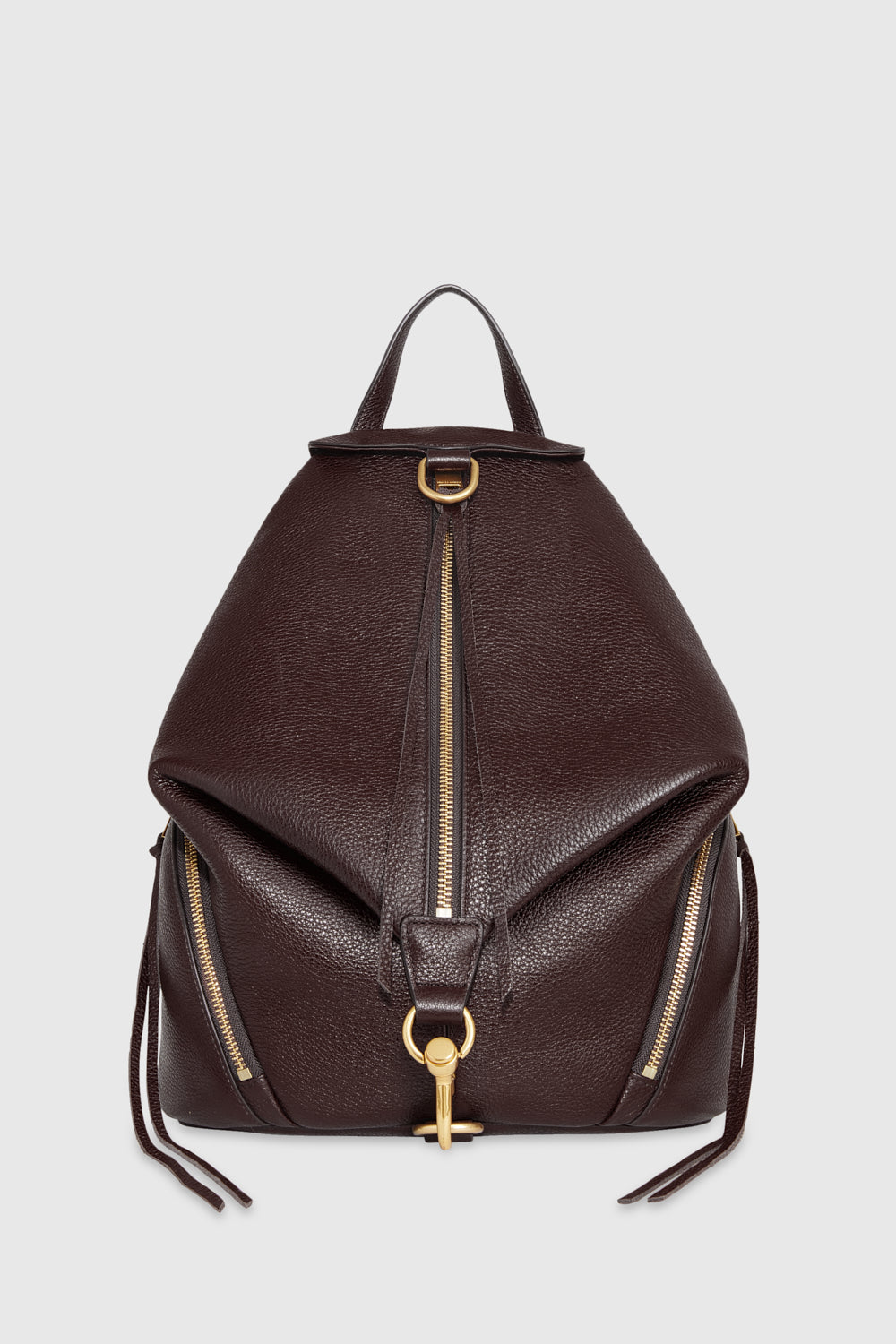 Shop Rebecca Minkoff Julian Backpack Bag In Cigaro/antique Brass