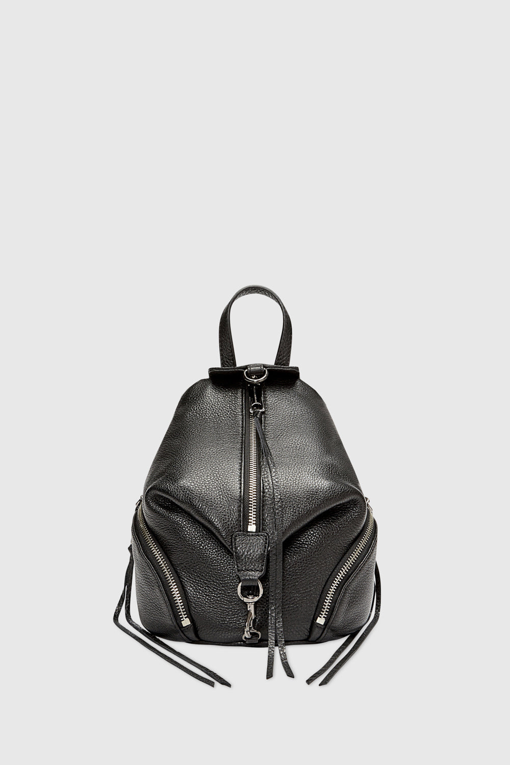 Shop Rebecca Minkoff Convertible Mini Julian Backpack Bag In Grey