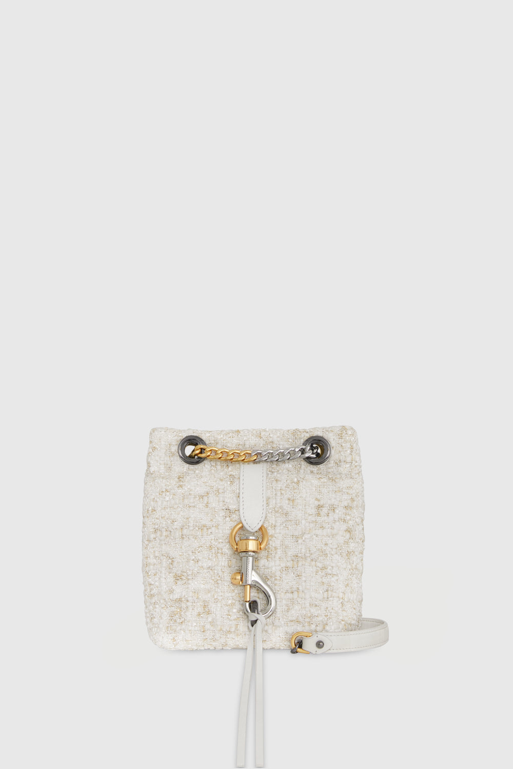 Shop Rebecca Minkoff Edie Mini Bucket Bag In Camel/paper