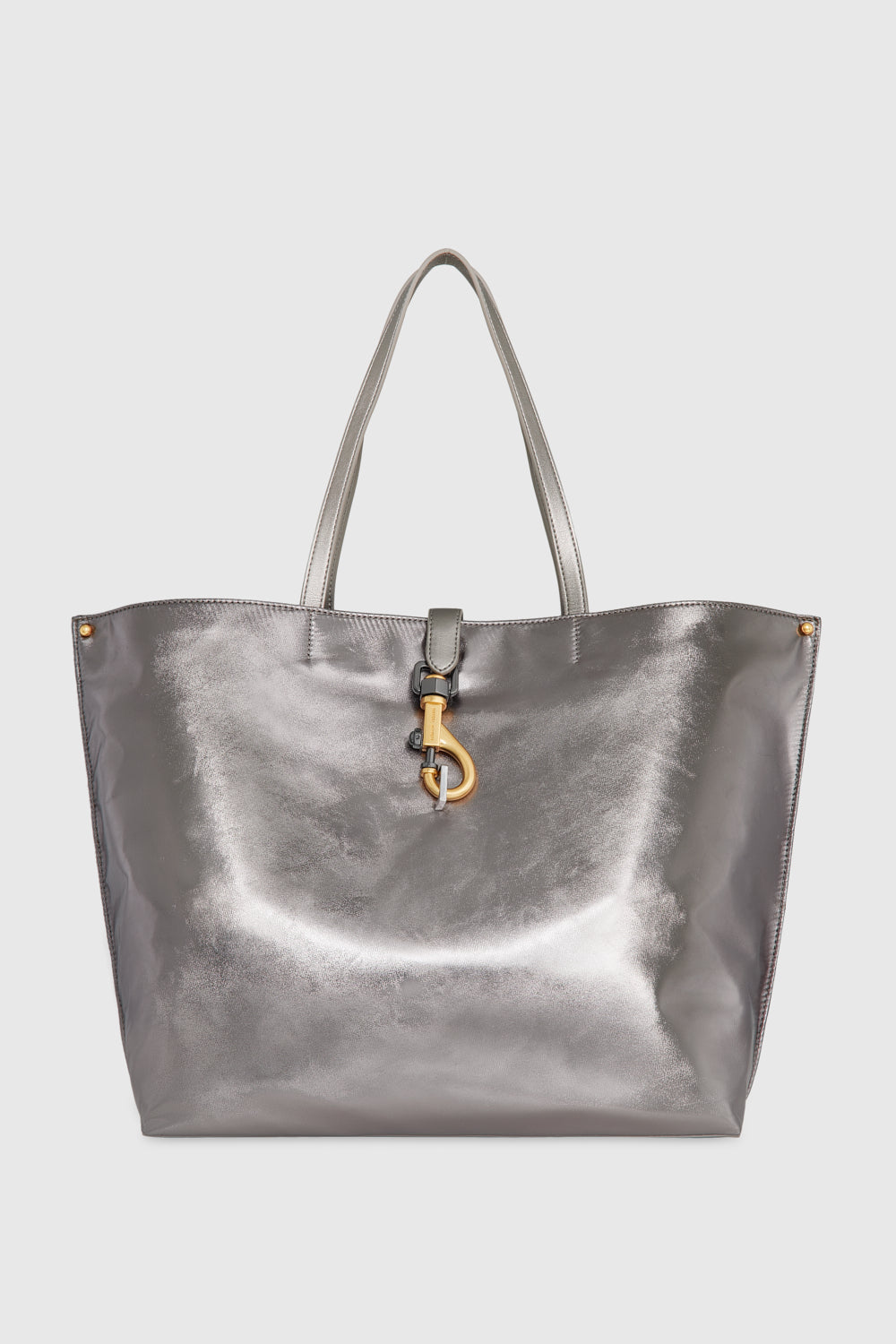 Shop Rebecca Minkoff Megan Nylon Tote Bag In Anthracite