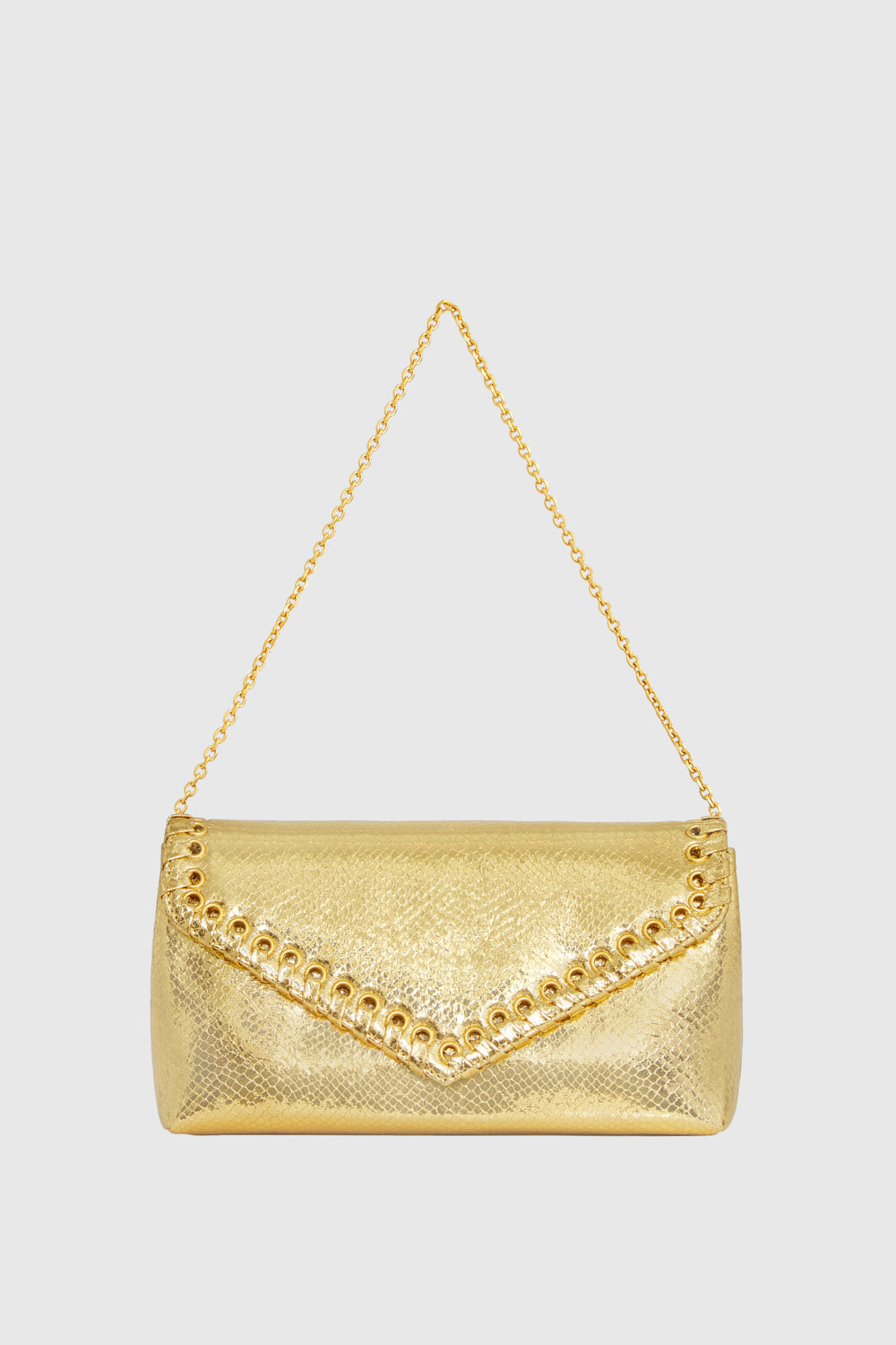 Shop Rebecca Minkoff Whip Clutch Bag In Gold