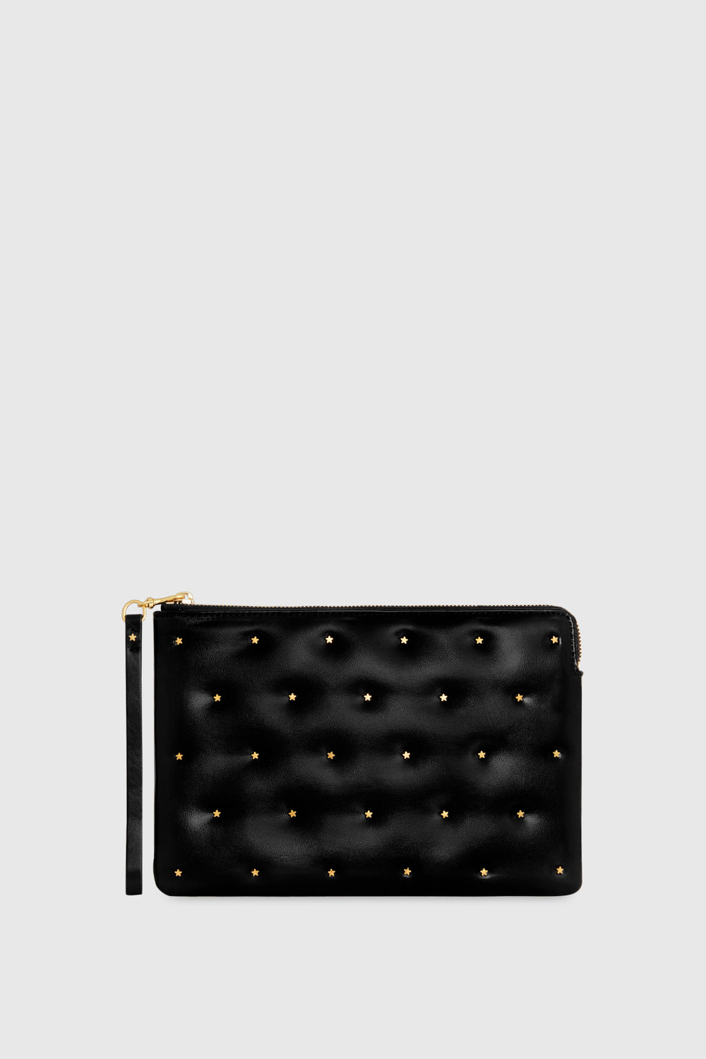 Shop Rebecca Minkoff Star Studded Wristlet Bag In Black