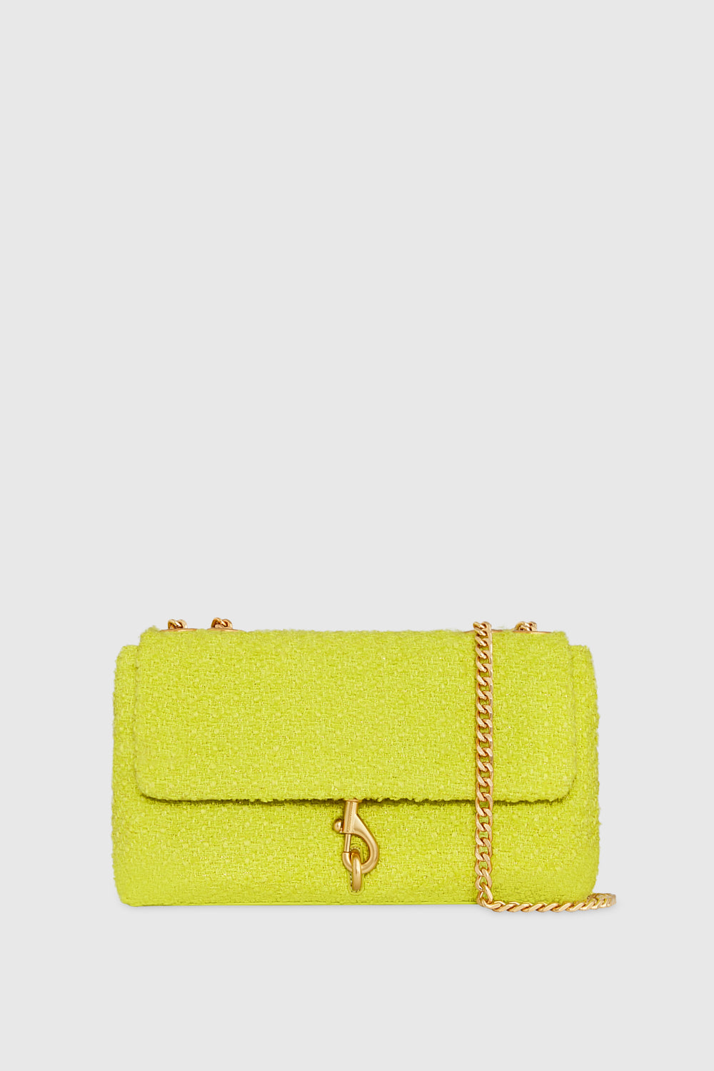 Shop Rebecca Minkoff Edie Medium Crossbody Bag In Chartreuse