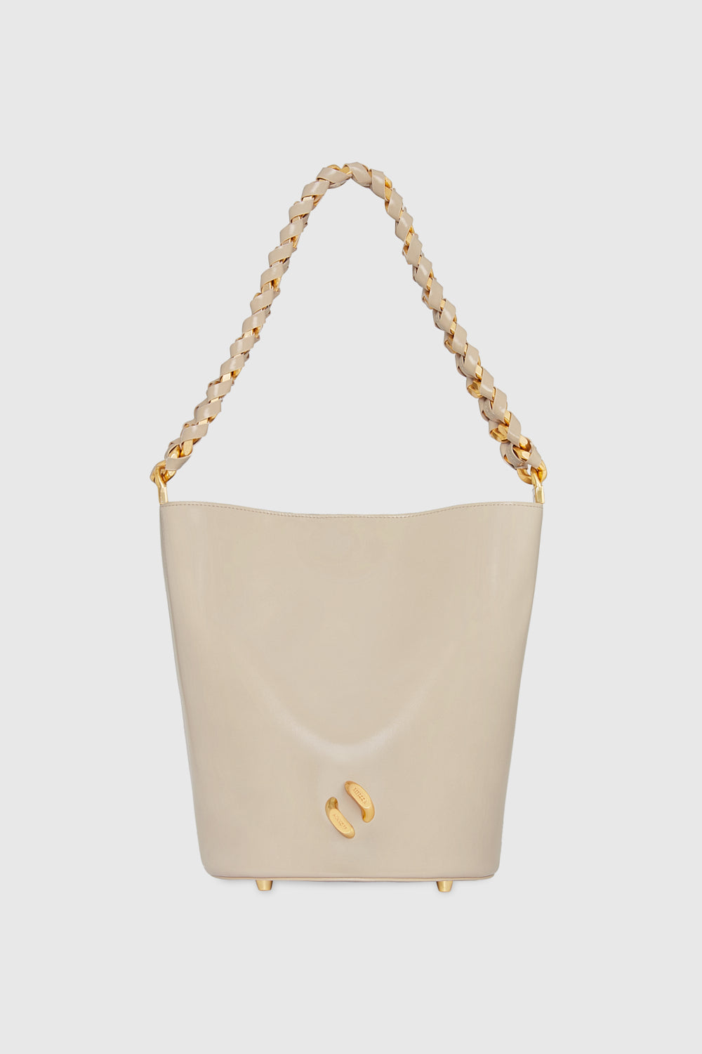 Shop Rebecca Minkoff Infinity Bucket Bag In Stone