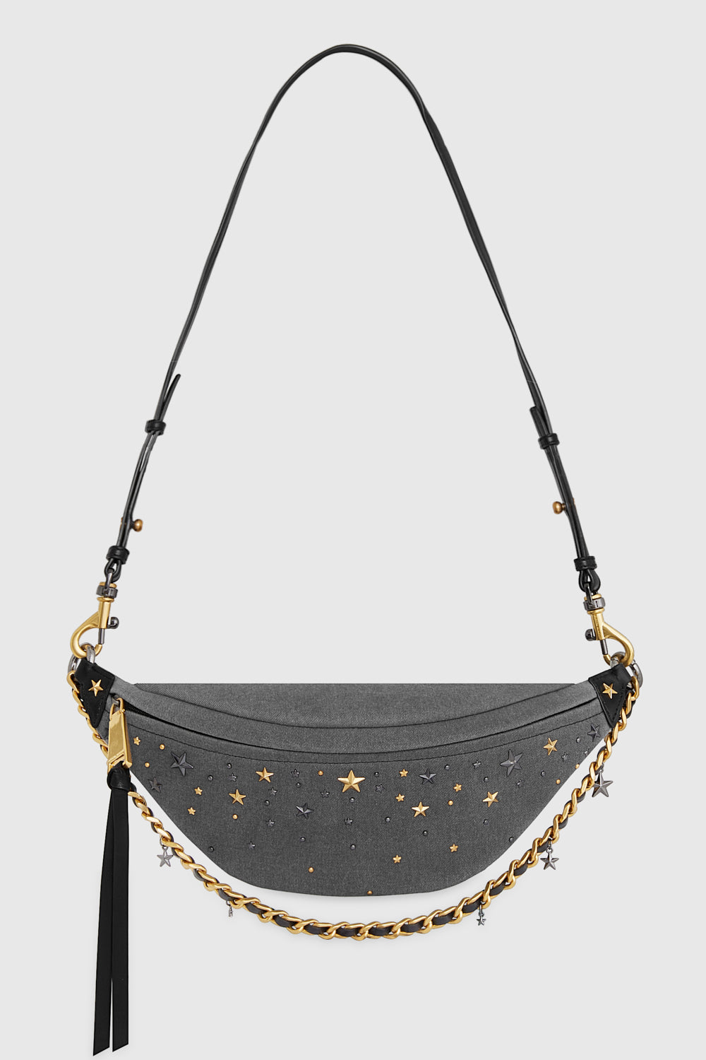 Shop Rebecca Minkoff Chelsea Sling With Degrade Stars Bag In Grey