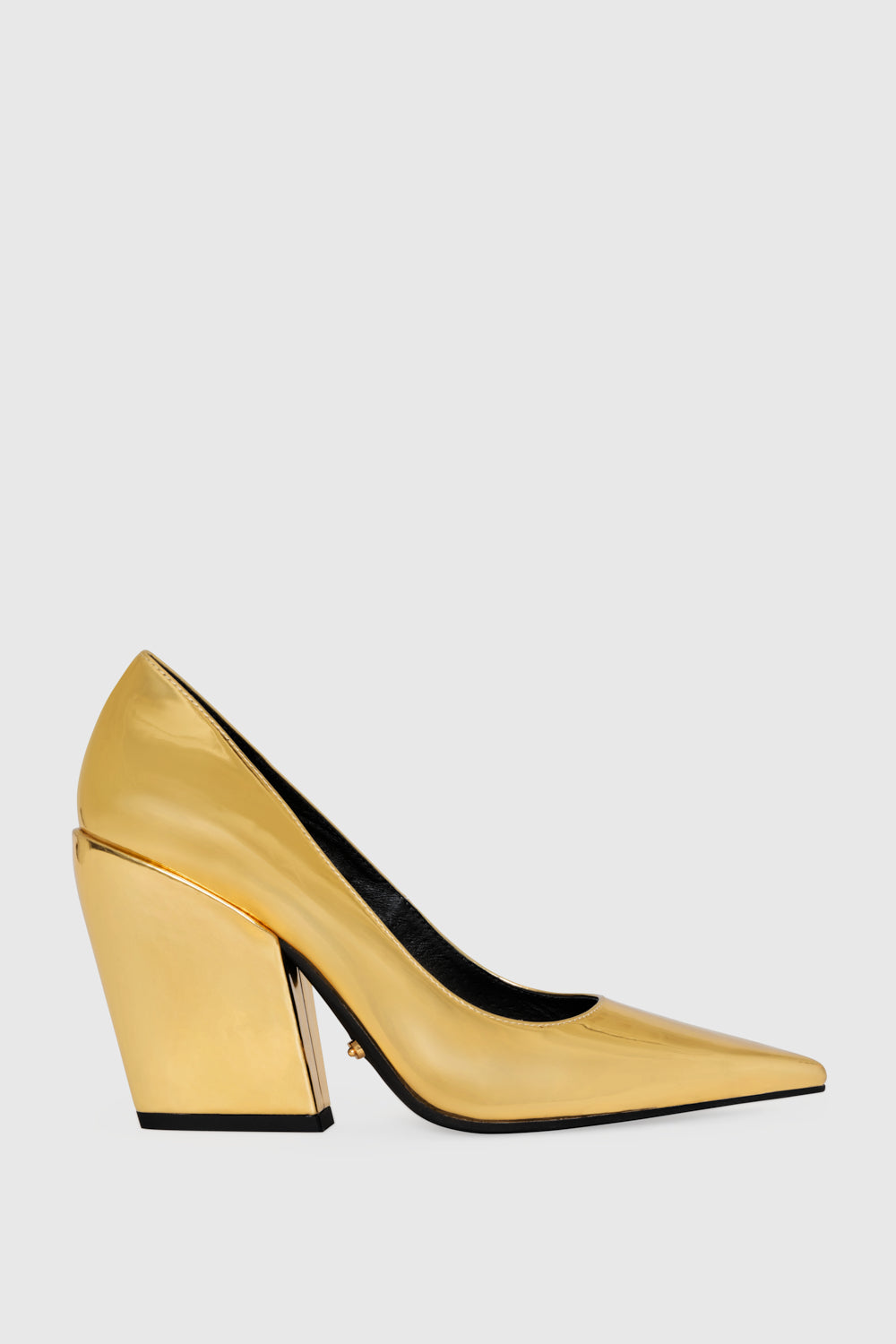 Shop Rebecca Minkoff Megan Pump In Gold