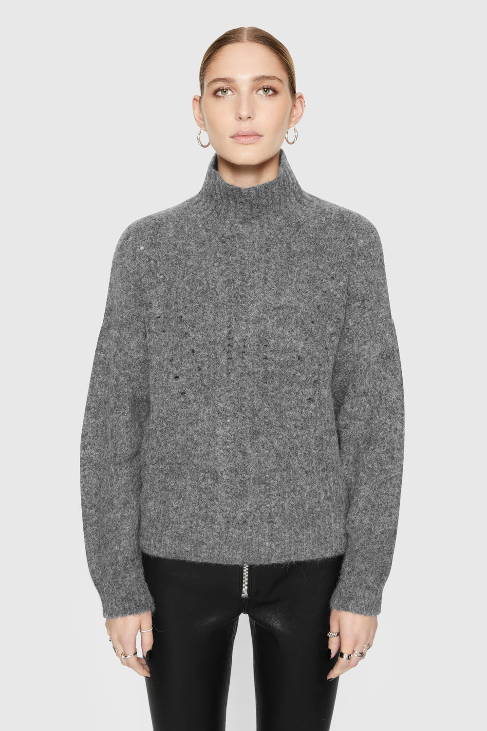 Shop Rebecca Minkoff Caroline Sweater In Grey