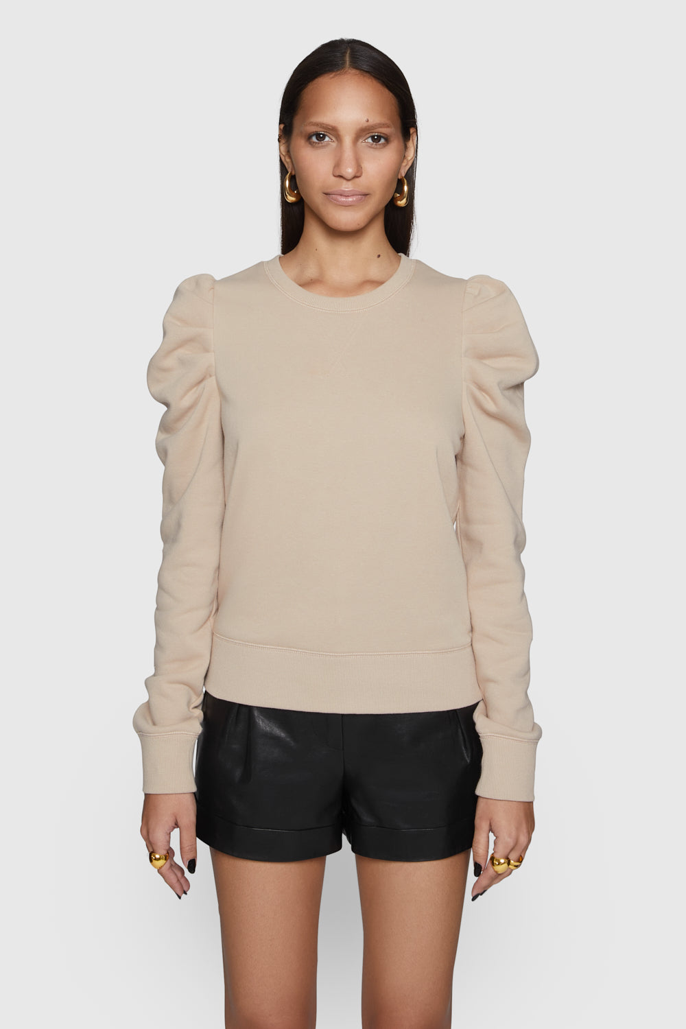 Shop Rebecca Minkoff Janine Sweatshirt In Sand