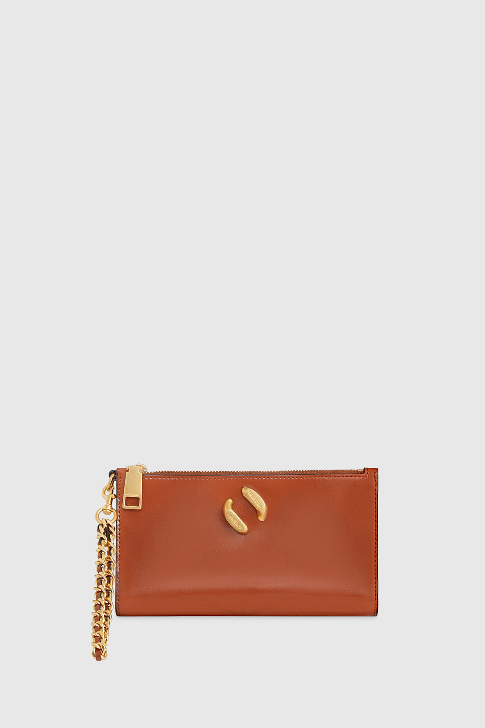 Shop Rebecca Minkoff Infinity Wristlet Bag In Cognac