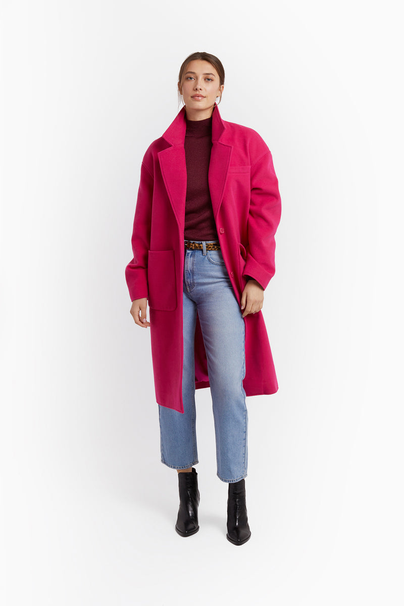 hot pink coat