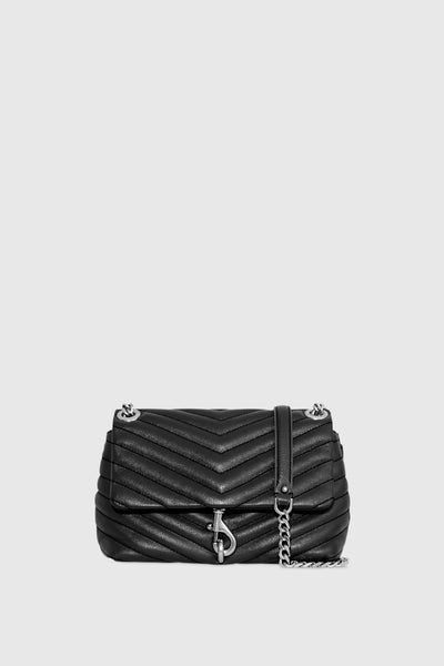 Rebecca Minkoff Edie Fringe Quilt Suede Crossbody Bag