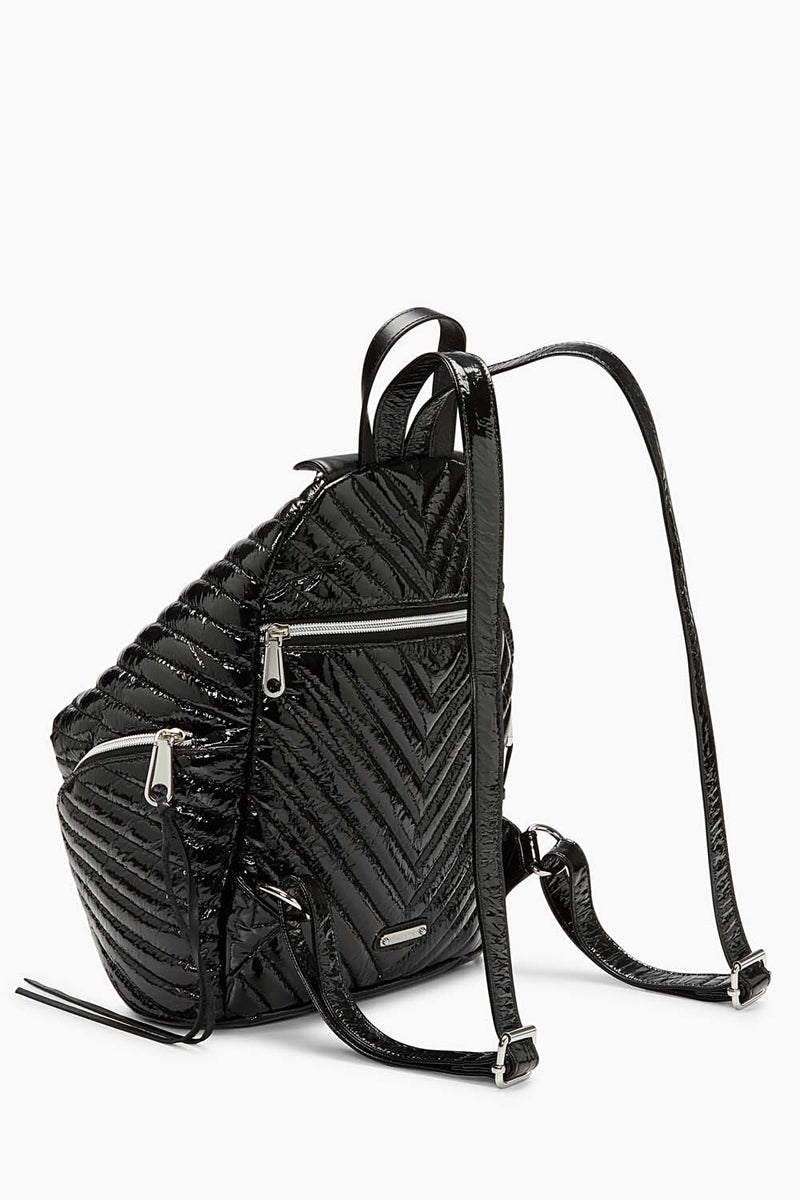 rebecca minkoff black nylon backpack