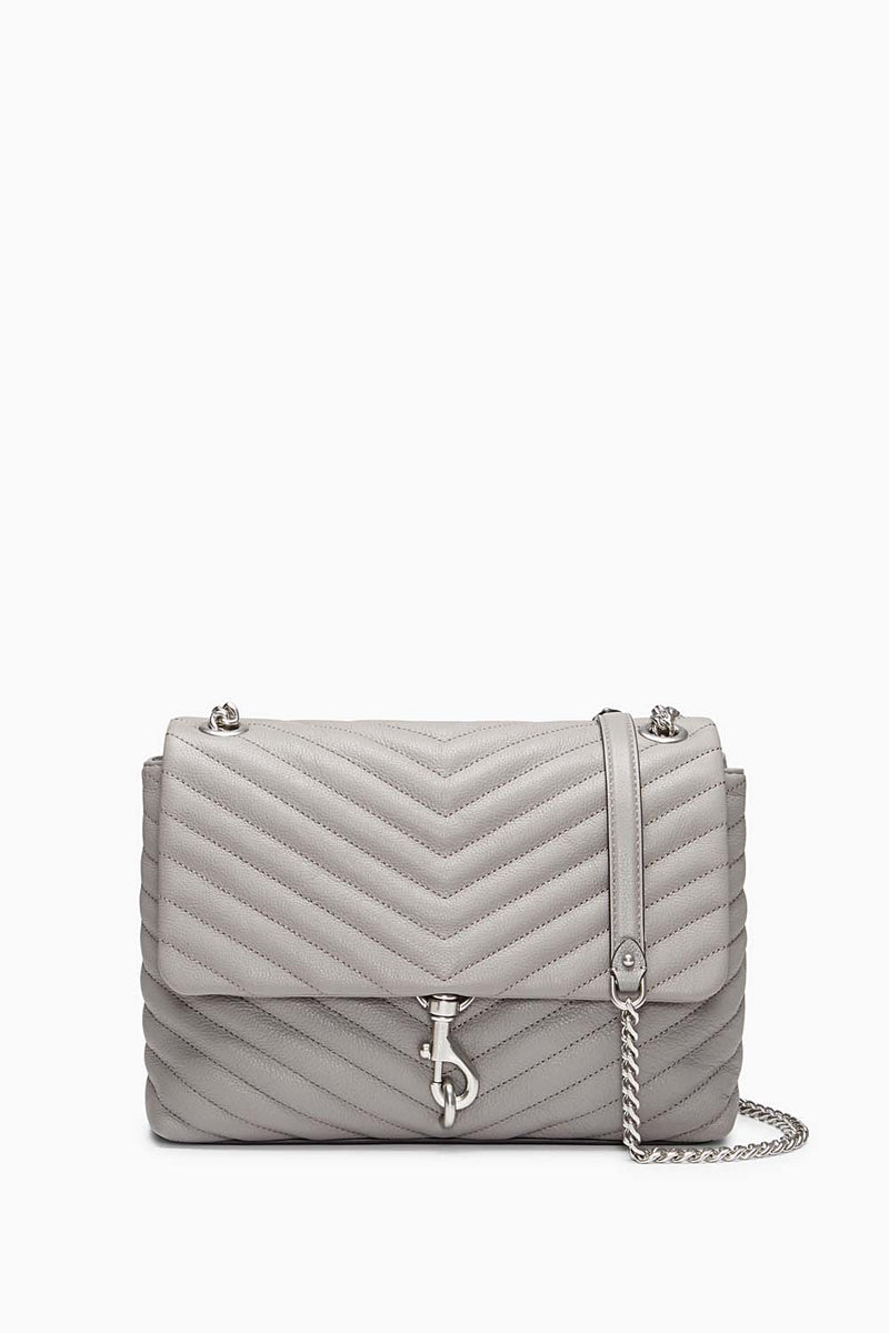 grey shoulder bag