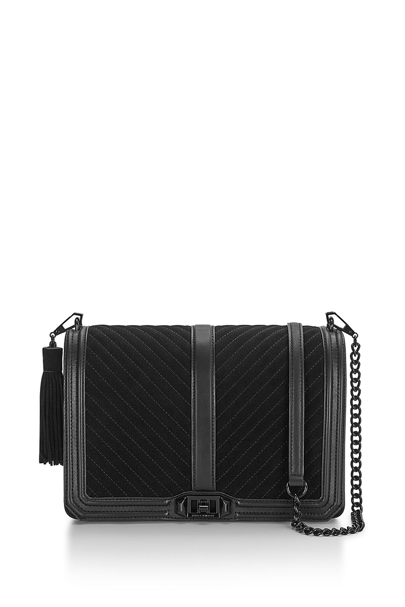 rebecca minkoff black quilted bag