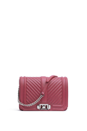 Chevron Quilted Small Love Crossbody