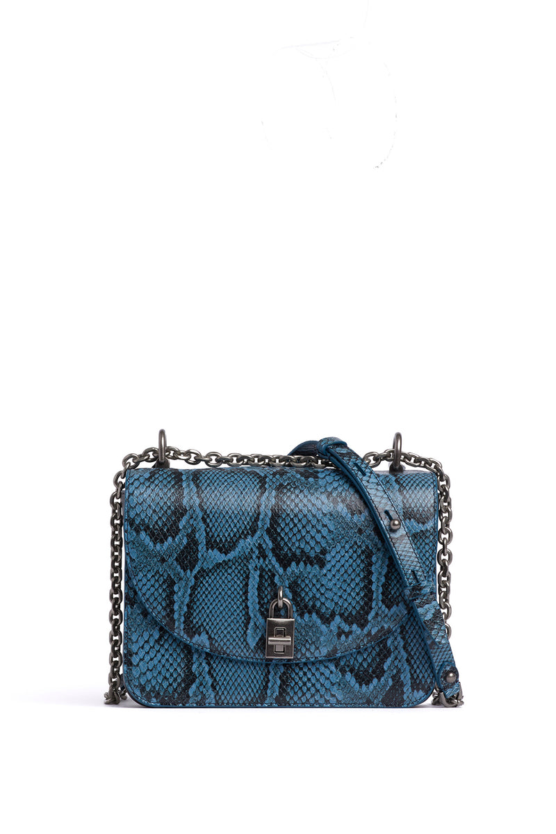 blue crossbody bag