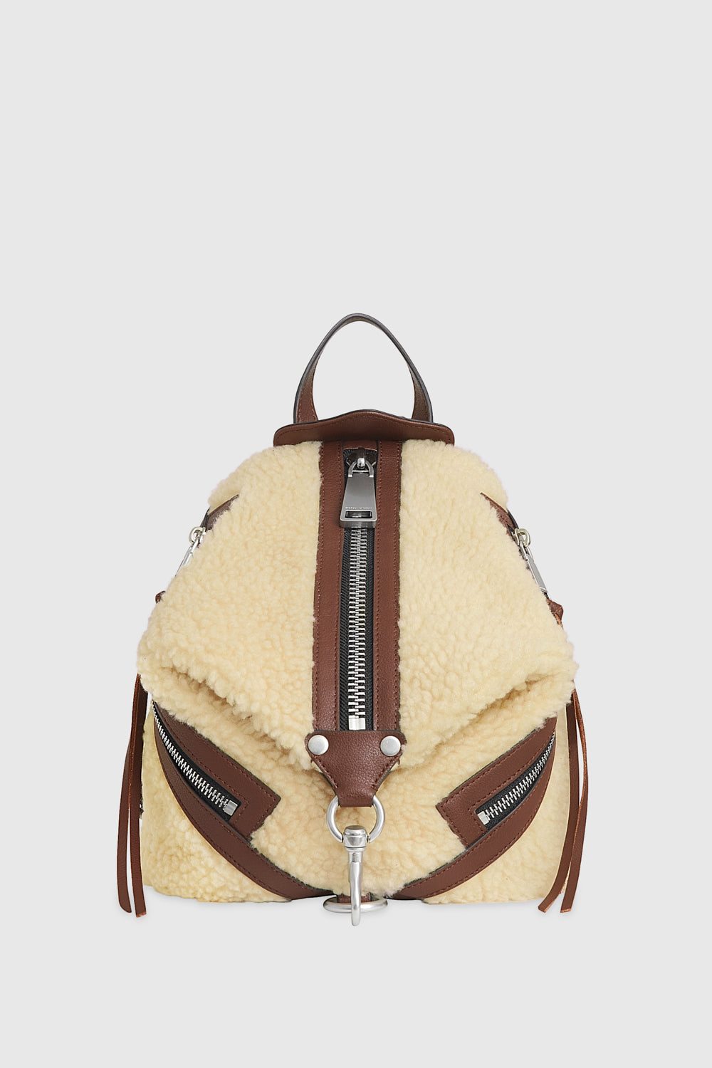 Shop Rebecca Minkoff Medium Julian Backpack Bag In White
