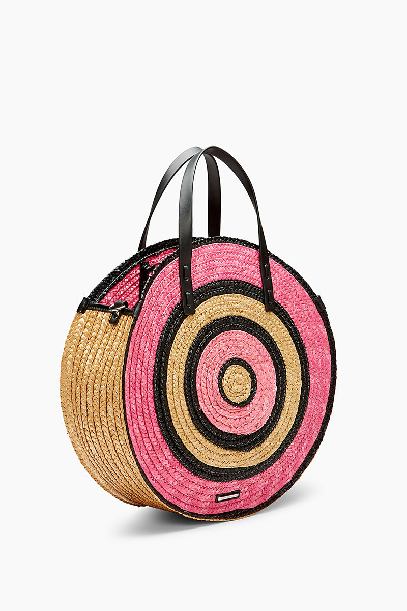 straw circle tote