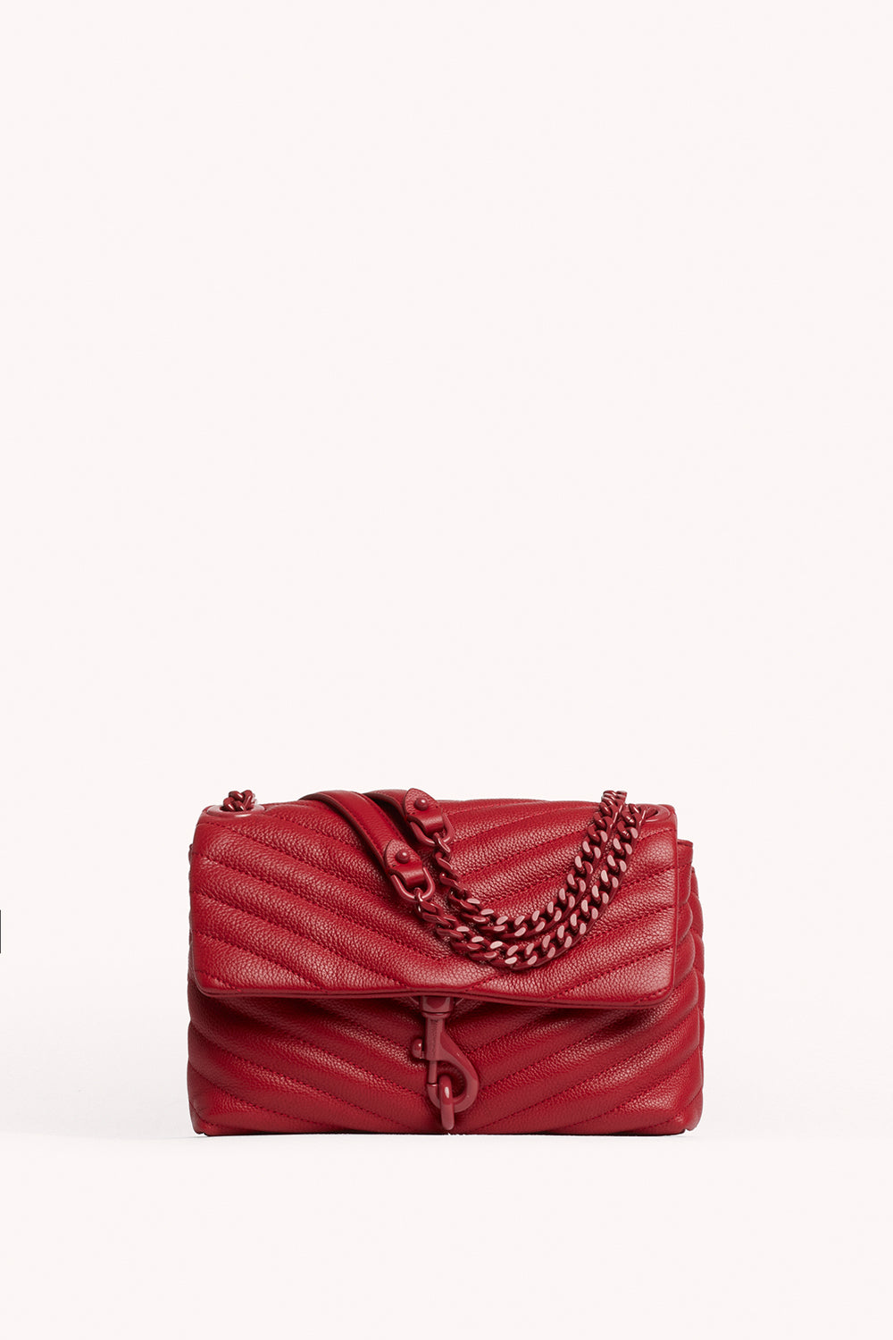 red leather shoulder bag