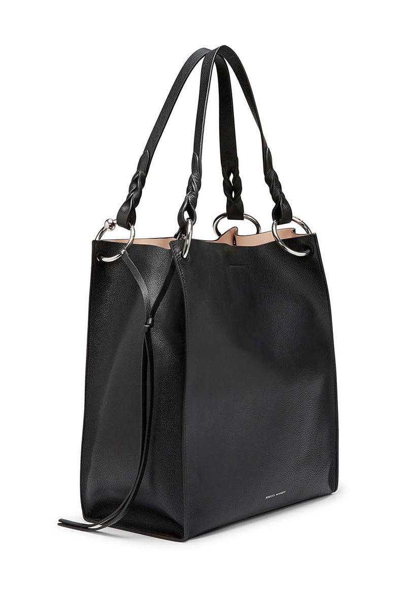 fossil black tote