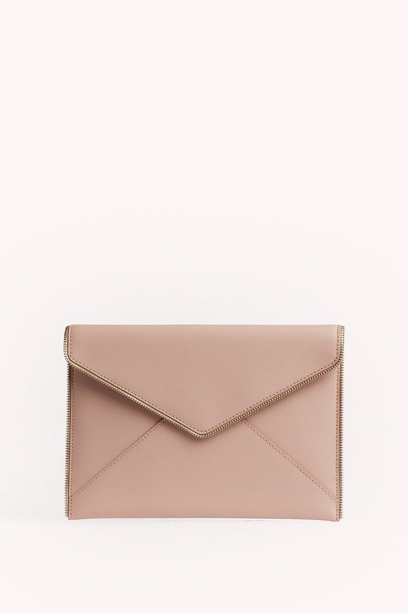 light pink clutch bag