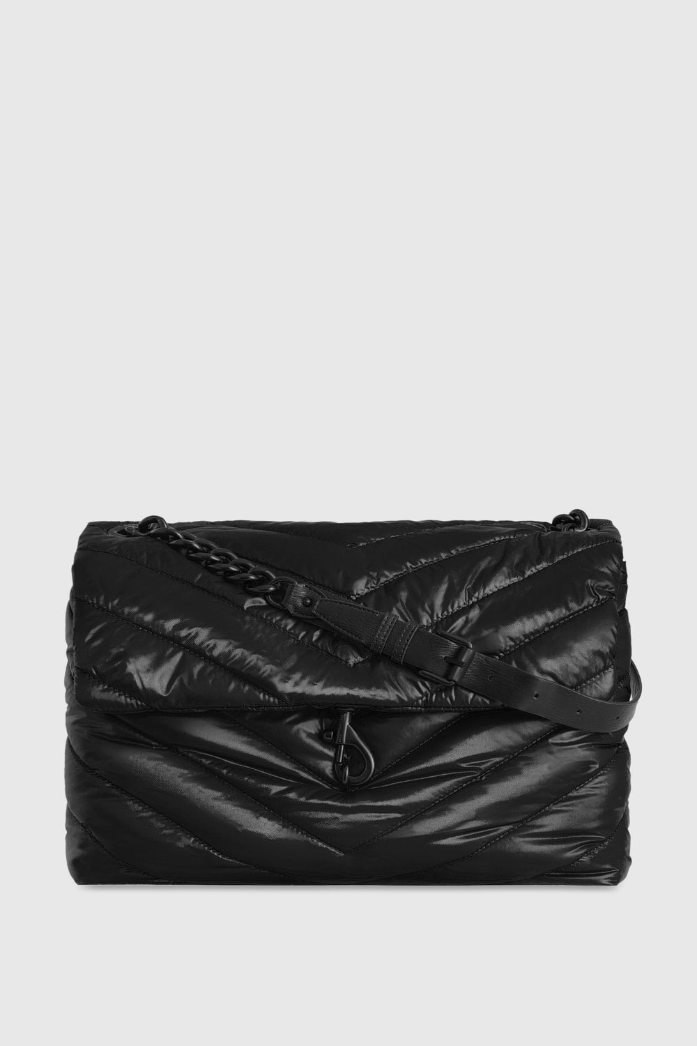 Shop Rebecca Minkoff Edie Nylon Xl Shoulder Bag In Black