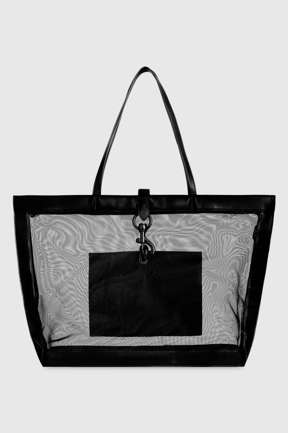 Shop Rebecca Minkoff Utility Tote Bag In Black/black Shellac