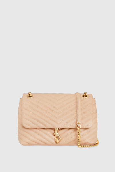 Rebecca Minkoff Edie Flap Shoulder Bag - Latte