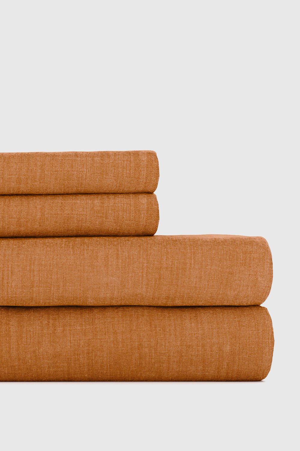 Shop Rebecca Minkoff Clay Bamboo/linen Sheet Set In Orange