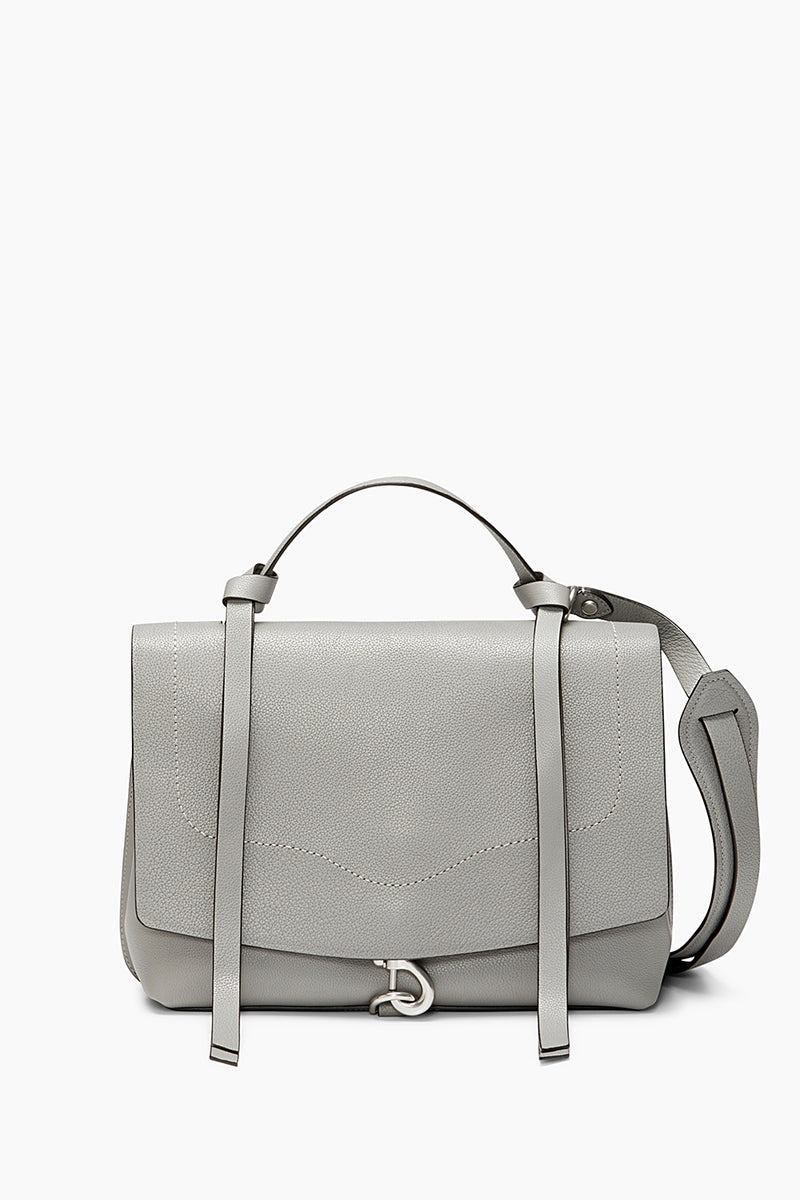 grey shoulder bag