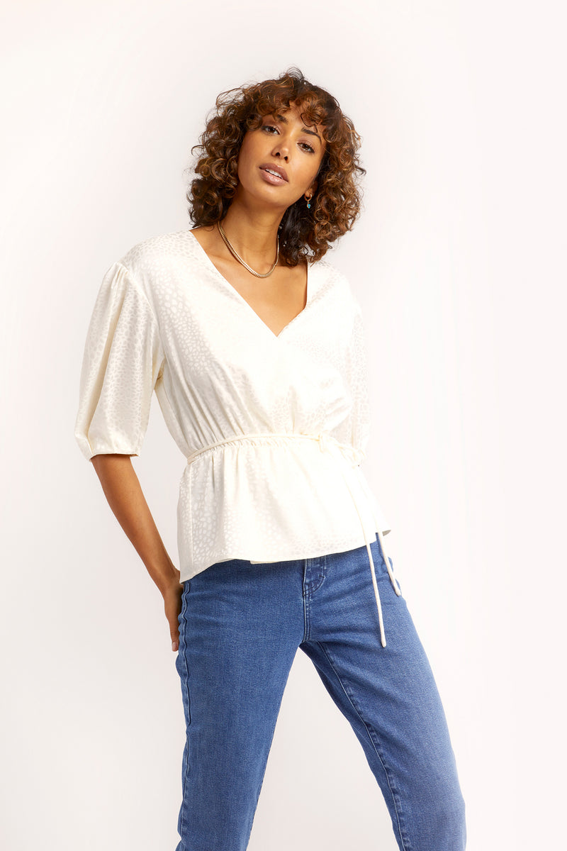 Rebecca Minkoff Mary Top In Ecru