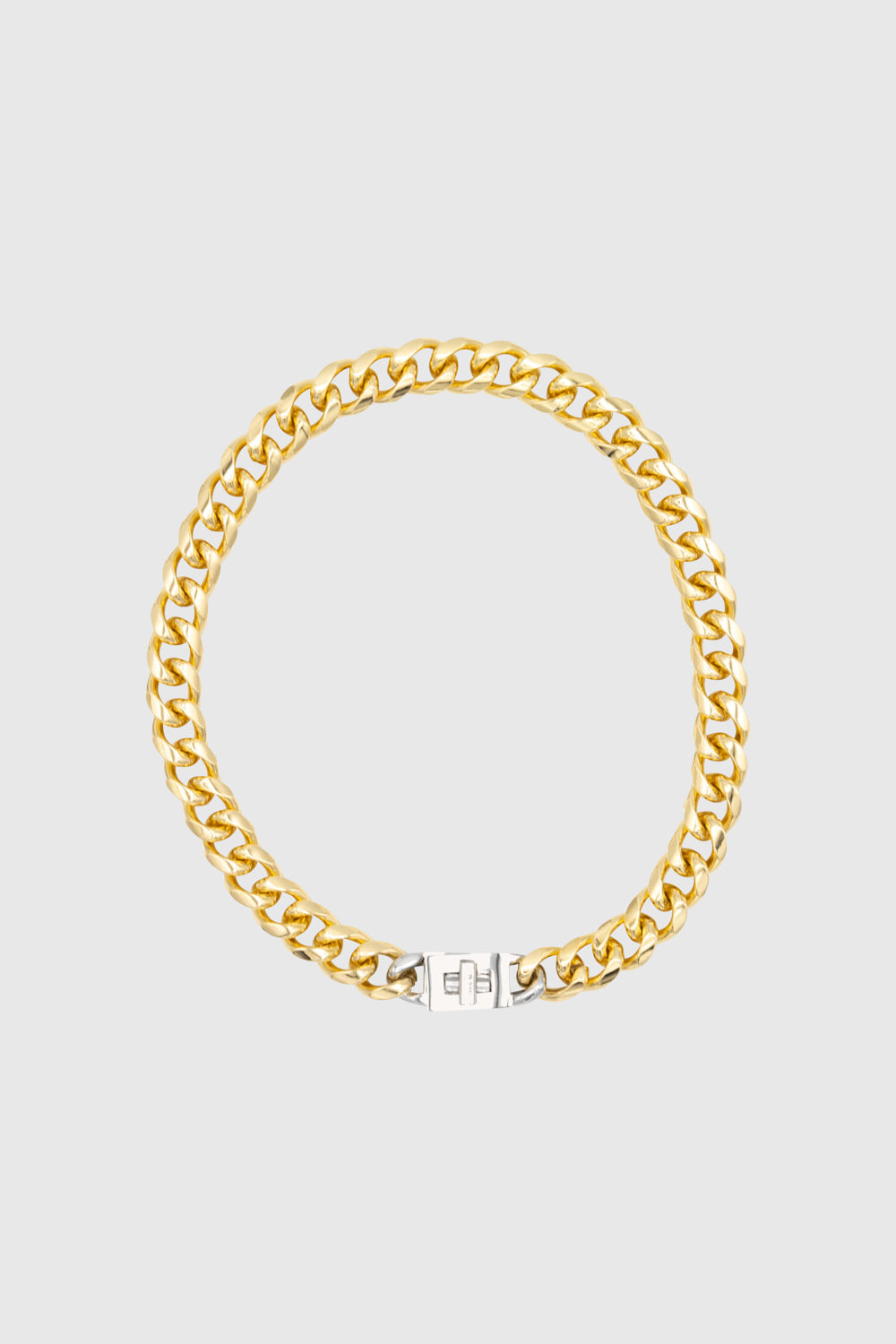 Rebecca Minkoff Padlock Curb Chain Collar Necklace